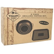 Wholesale - JOHN WAYNE 2pc Set Non Stick Grill Toppers Rectangle and Round CB C/P 12, UPC: 850049797559